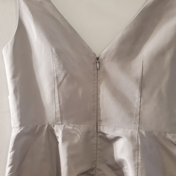 J.Crew Womens Gray Back Zip Bridesmaids Dress 4 - Picture 7 of 9